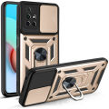 PKCASE Slide Camera Lens Case for Xiaomi Redmi Note 9 10 11 11S 12 Pro Max Grade Bumpers Armor Ring Cover For Mi 11 12 12X 12C.
