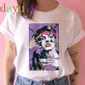 Jojo Bizarre Adventure T Shirt Women Jn Anime Summer Top T-shirt Kawaii Jojo Graphic Tshirt Uni Cartoon Female Manga. 