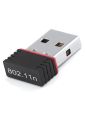 MINI USB WIRELESS WiFi NETWORK RECEIVER ADAPTER DONGLE DESKTOP PC - Black. 