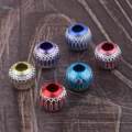2x50 Pieces Aluminum Round Beads with Large Holes for DIY Jewelry Making 12MM.