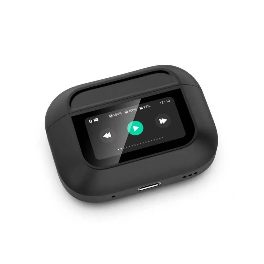 Airpods A9 Pro Touch Screen Display Earbuds A9 Pro Wireless Earbuds TWS In-Ear Earbuds - China Version White