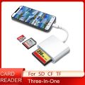 Card Reader for SD CF TF to Lightning Smart Camera Memory Card Adapter for iPhone iPod Apple Memory Cards Use No APP Need. 