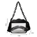 Clear Bag for Women PVC Transparent Clear Shoulder Crossbody Bag Chain Purse Handbags Stadium Approved Hobo Satchel Bag Gift. 