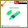 Good Luck Highlighter Pen Green Yellow Pink 1pcs.