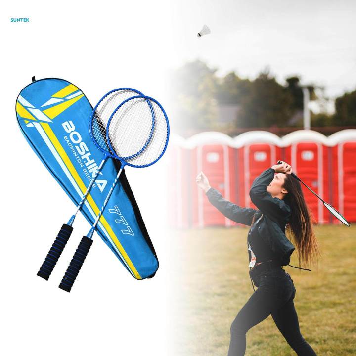 2x%20Badminton%20Racquet%20Set%20Badminton%20Rackets%20for%20Indoor%20Outdoor%20Lawn%20Beach%20-%20Image%209