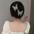 Vintage Golden Butterfly Women Hair Claws Luxury Hair Clips for Girl Crab Large Size Korean Barrette Headwear Hair Accessories. 