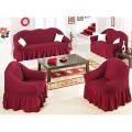 Turki sofa cover (meroon colour) (3+2+1).