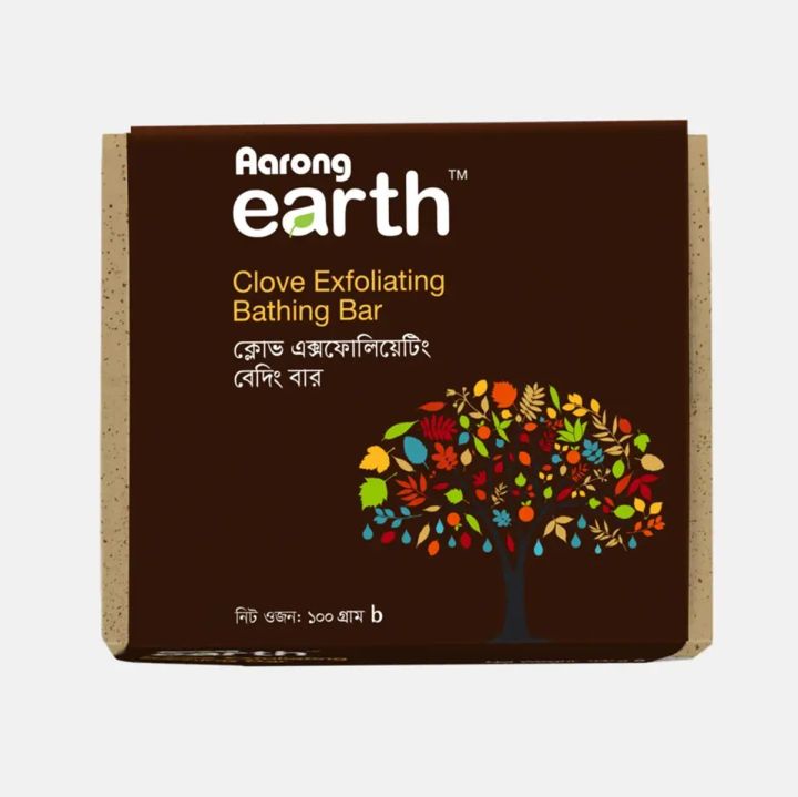 Aarong Earth Clove Exfoliating Bathing Bar  100 gm