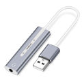USB Type A To 3.5 mm Stereo Jack Headset Audio Adapter Cable External Sound Card. 