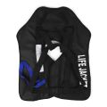 Manual Inflatable Life Jacket - black. 