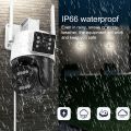 QX103 Humanoid Recognition AI Alarm WiFi Dome Triple IP Camera Triple Camera.