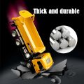 HUINA 1:50 Diecast Car Model Alloy Simulation Vehicle Die-Cast Dump Truck Bulldozer Backhoe Loader Excavator Toys Collectables. 