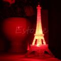 【Hey my home】1Pc Lovely Tower Night Light Luminaria LED Art Deco Lamp Desk Bedroom Decor Small Luminaria Mesa 2017.