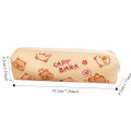 【original】 New Canvas Capybara Pencil Bag Large Capacity Cute Cartoon Stationery Box Panda Rabbit Stationery Bag. 