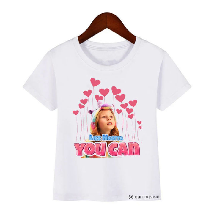 Kawaii%20Girls%20T-Shirts%20Cute%20Like%20Nastya%20Kids%20Tshirt%20Summer%20Girls%20Clothes%20Children's%20T%20Shirts%20White%20Pink%20Short%20sleeve%20Tops%203-13Y%20-%20Image%203