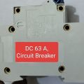 DC 63A MCB DP Circuit Breaker. 