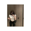 Korean-Style Short round Neck Short Sleeve T T-shirt Women Korean Style New Skinny Slimming Women t.