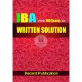 Recent IBA WRITTEN SOLUTION Recent Publications. 