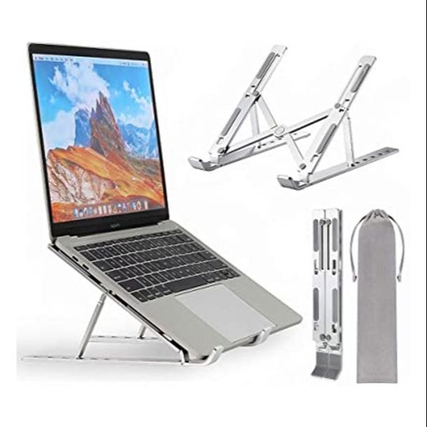 (Gadgetdream ) Laptop Stand Creative Folding Storage Bracket Adjustable Foldable Laptop Stand Non-Slip Desktop Notebook Holder - Laptop Table