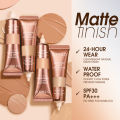 Honoria Honoeie O.TWO.O Foundation Cream for Face SPF 30 PA++ Waterproof Brightening Matte High Coverage Makeup Base Liquid Foundation Cosmetics. 