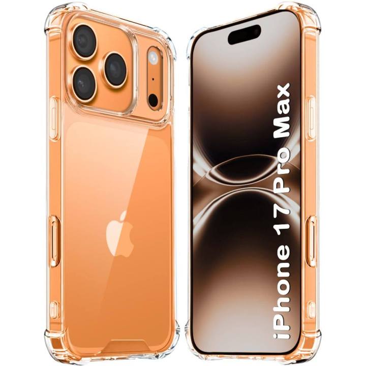 Compatible with Apple iphone 17 / iPhone 17 Air / iPhone 17 Pro / iPhone 17 Pro Max Luxury Slim Transparent Liquid Silicone 3 Layers Full Covered Soft Gel Rubber Case Cover
