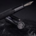 HongDian 1860 Max Metal Matte Black Forest Metal Matte Fountain Pen.