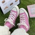 Spot Goods 1970sHigh-End Upgraded Blue Bottom Classic High-Top Canvas Shoes All-Matching Casual Couples Shoes. 