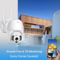 V380 C6S2X 3MP PTZ WIFI IP Camera Waterproof Outdoor Color Night Vision Two-Way Talk Camera. 