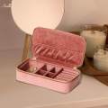 Jewelry Box Organizer Dual Zippers Display Holder Boxes Traveling for Stud.