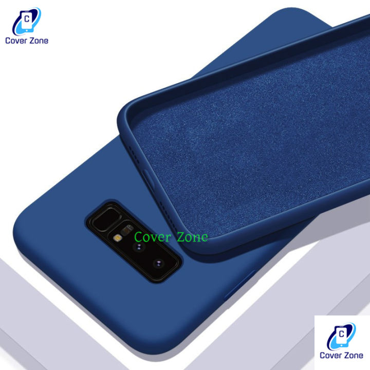 Soft Liquid Silicone Case for Samsung Galaxy Note 8 Shockproof Macaron Color Back Cover