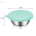 Stainless Steel Sauce Containers with Lids Salad Container for Travel Picnic.