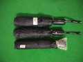 Black Umbrella, 8 Ribs Semi Auto, Black Fabric, Wind and Rain Proof (Heavy-duty, three-folding, dual-purpose umbrella designed for rain and sun protection). 