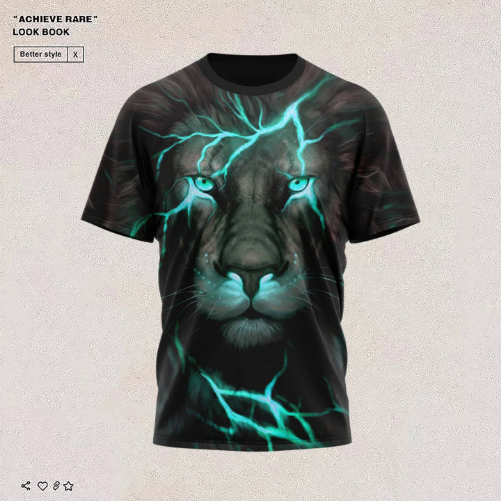 3D%20Print%20Lion%20Shirt%20Men's%20T-shirt%202023%20New%20Sweatshirt%20Summer%20O%20Neck%20Casual%20Short%20Sleeve%20Tees%20Mens%20Clothing%20Male%20Cool%20Streetwear%20-%20Image%205