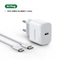 UGREEN Mini 20W USB C Charger - PD Fast Charger Block USB-C Power Adapter Compatible for for iPhone 12/12 Mini/12 Pro/12 Pro Max/11, Galaxy, Pixel 4/3, iPad Pro, earphone Pro, and More.