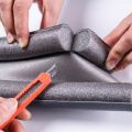 Save your House for kit Door hard draft stopper foam weather strip seal Adjustable flexible PU foam - Double Side Tape. 