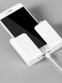 Universal Wall Mount Charger Phone Holder Stand Remote Control Hanger Base Support Hook Hanging Storage Box Rack Home Organizer. 