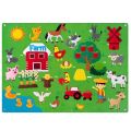 Kids DIY Felt Board Toys Montessori Story Board Ocean Farm Insect Animal Cartoon Pattern Wall Decoration Baby Early Learning Toy.