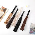 Synthetic Braided Headbands Hair Band Braiding Hair Accessories Hair Extension Hairpiece for Women Girls.