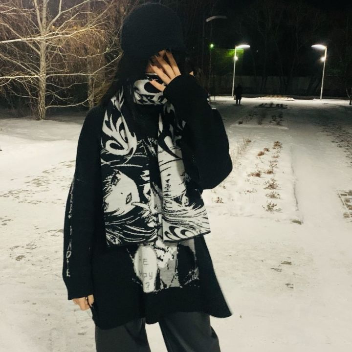 Japanese%20kawaii%20cartoon%20double-sided%20jacquard%20knitted%20Women%20scarf%20Korean%20Fairy%20Grunge%20Gothic%20men's%20scarf%20Y2K%20couple%20shawl%20Ruiqir%20Super%20Store%20-%20Image%202