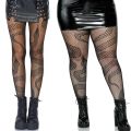 Women Dark Alternative Fishnet Tights Hosiery Snake Jacquard Pantyhose. 