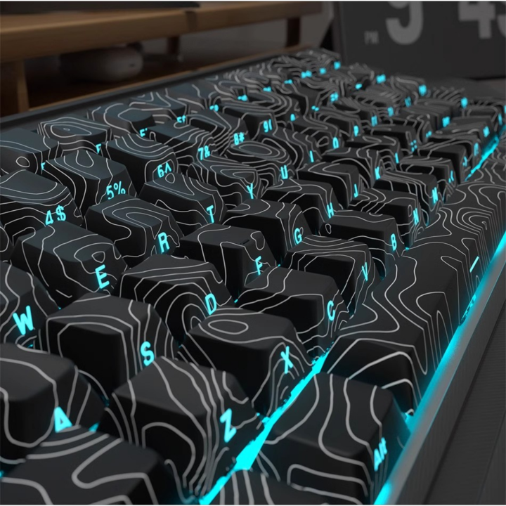 PBT%20Colored%20Mechanical%20Keyboard%20Keycaps,%20Cherry%20MX%20Cool%20Custom%20Side%20Printed%20Keycaps,%20OEM%20Specification,%20Supports%20ANSI%20ISO%20-%20Image%205