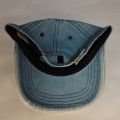 Sky Blue Distressed Ripped Denim Wash Cap/ Hat Premium.