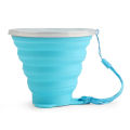 Portable Foldable Collapsible outdoor Travel Silicone Coffee Cup with cover folding water - Coffee Mug - Coffee Mug. 