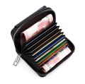 Minimalist Synthetic Leather Summer Wallet for Men - Double Magnetic Button Multi-Card Style with Polyester Lining.