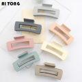 Hair Volume Large Frosted Grip Square Clip Simple Elegant Hair Clip Big Head Updo Shark Clip Hair Accessories Ornament. 