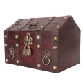 Treasure Chest Storage Box, Multipurpose Small Wood Treasure Box  for Decorations. 