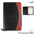 Premium PU Leather Document Folder / Legal Paper Holder / File Organizer for Office, Business & Court Use [Hearts Documents Folder]. 