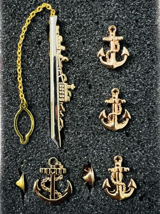 Marine/Naval%20Ship%20Tie%20Clip%20+%20Cufflinks%20+%20Anchor%20Pin%204ps%20Set%20Brooch%20For%20Men%20Suit/Shirt%20Fashion%20Accessories%20-%20Image%203