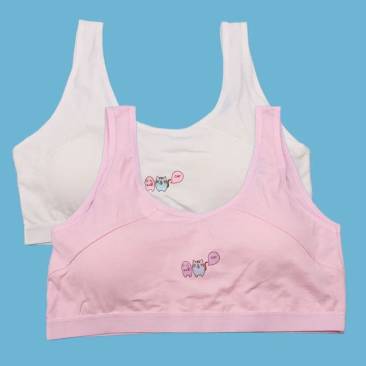 Kids Girls Underwear Foam Bra Vest Children Underclothes Sport Undies Clothes Sports Bra Jogging Gym Running Sports Bras