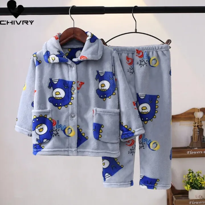 New%20Kids%20Boys%20Girls%20Autumn%20Winter%20Soft%20Flannel%20Pajamas%20Sets%20Cartoon%20Long%20Sleeve%20Lapel%20Tops%20with%20Pants%20Pyjamas%20Sleepwear%20Clothing%20-%20Image%202